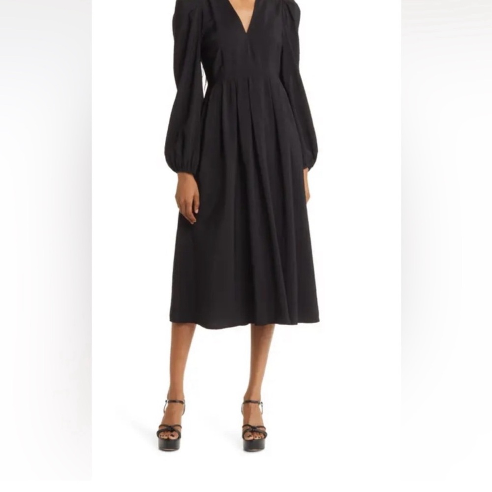 Elegant Black Midi Dress